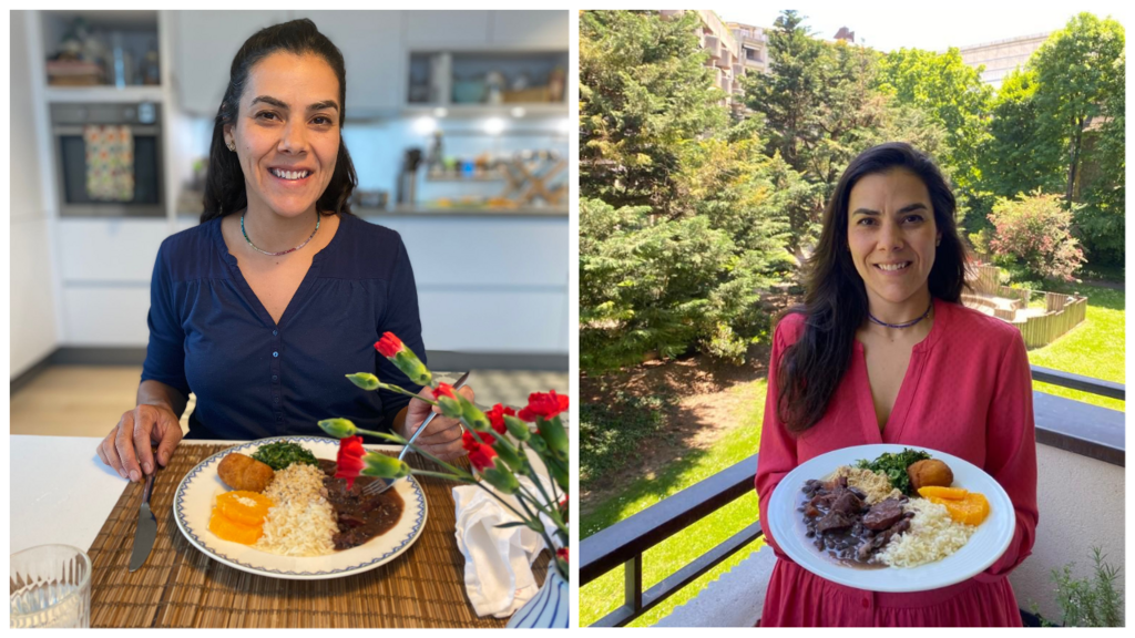 A BrésiliAna faz feijoada nas versões tradicional e vegetariana. A feijoada é o produto mais vendido pela paulista Ana Paula, que mora em Genebra.
