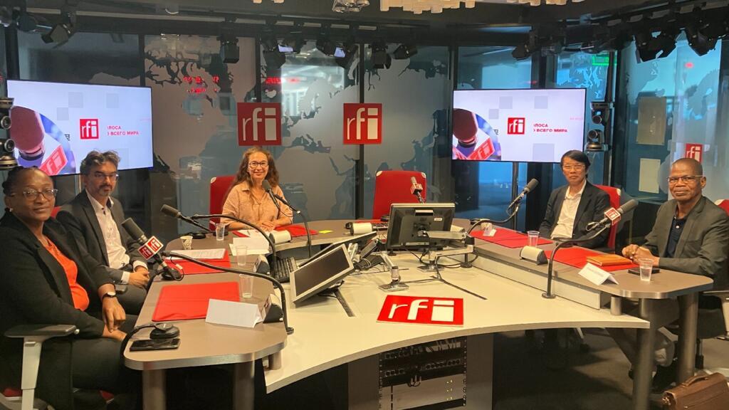Autour de Caroline Paré, nos invités Pascal Garel, Dr Ruth Michella Mogoun Wafo, Dr Anan Sacdpraseuth et Pr Arouna Ouedraogo.