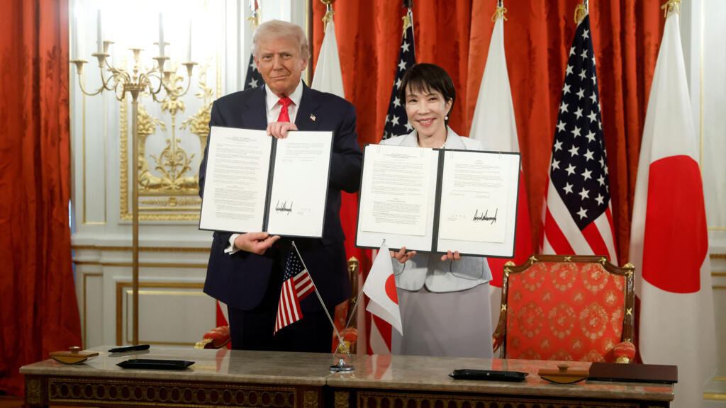 Japon: en visite à Tokyo, Donald Trump appelle à un nouvel élan du partenariat nippo-américain