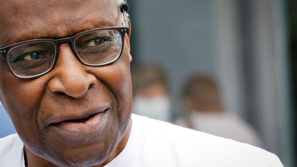 L'ancien patron de la Fédération mondiale d'athlétisme Lamine Diack à Paris, le 10 juin 2020. Lamine Diack est décédé le vendredi 3 décembre 2021 à Dakar.