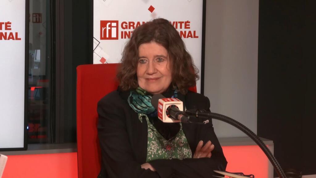 Dominique Simonnot, contrôleuse générale des lieux de privation de liberté, dans le studio de RFI le 5 septembre 2025.