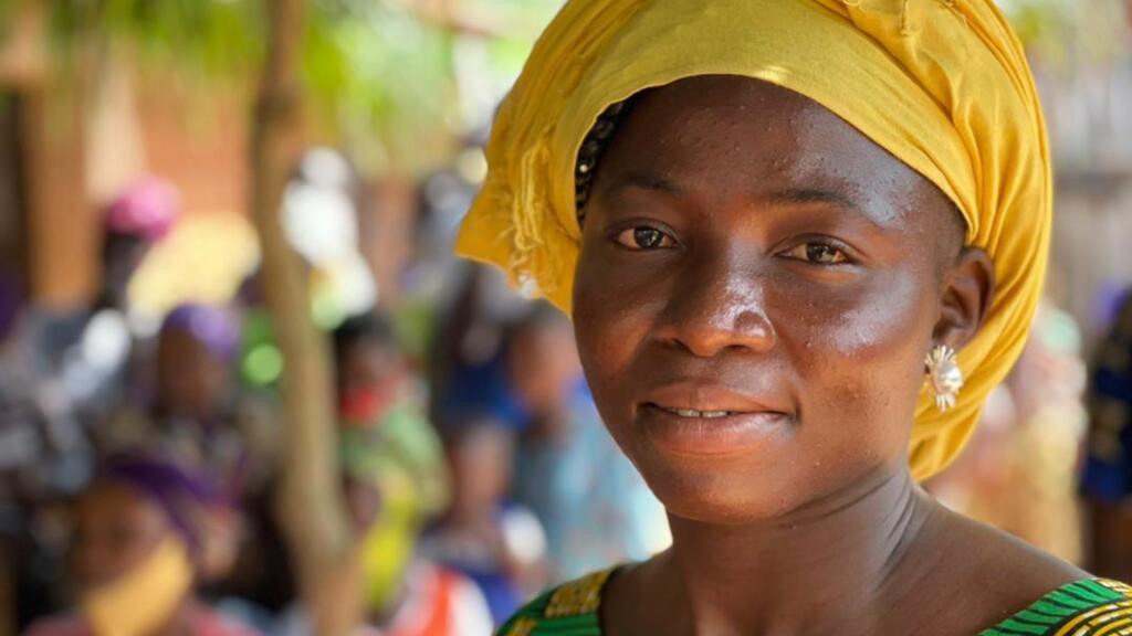 Aubierge Togan, animatrice-en-chef au sein de l’ONG béninoise Cerpadec, à Zogbodomey, dans le sud du Bénin.