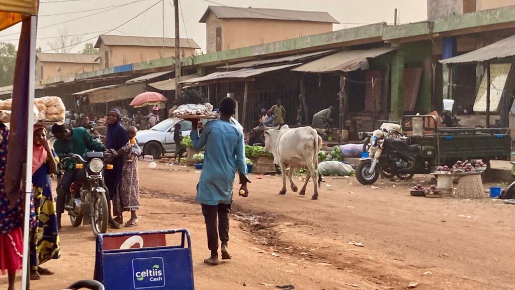 Scène de vie dans une rue de Malanville, dans le nord du Bénin.