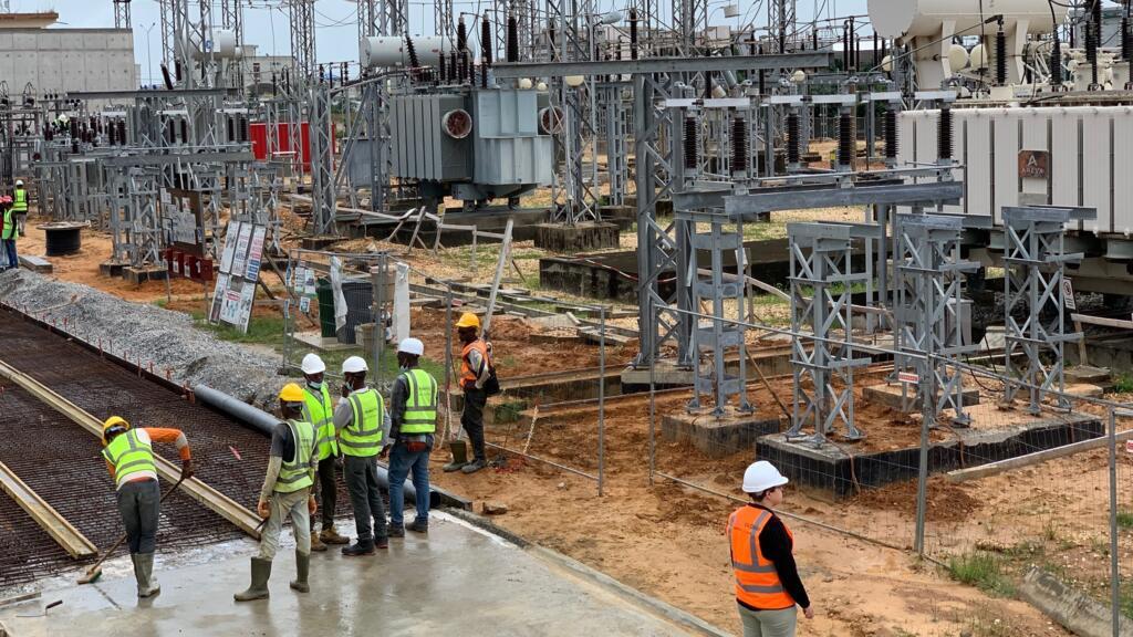 Le chantier du nouveau transformateur de Vedokon à Cotonou.