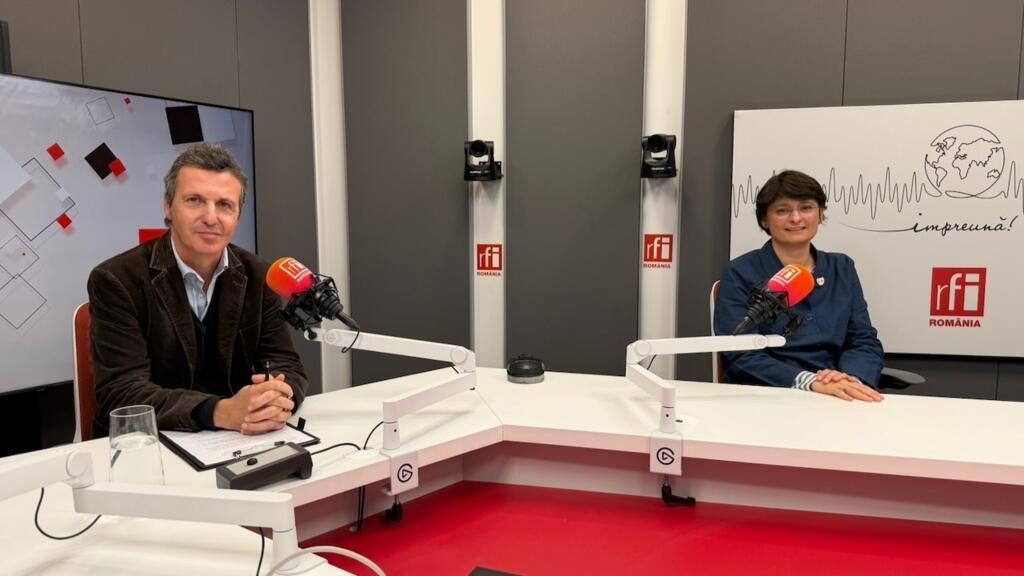 Nicoleta Fotiade (dreapta) și Laurent Couderc