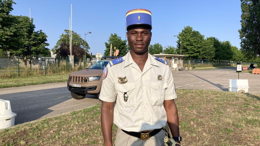 Sous lieutenant Dorian originaire du Benin élève de 3eme année à l’École Spéciale Militaire de Saint-Cyr.