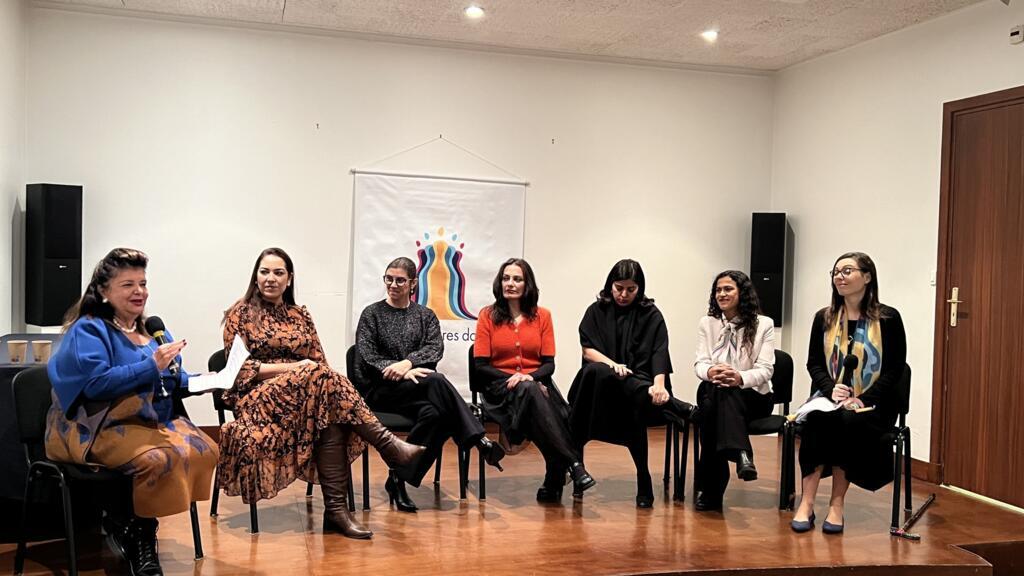 Luiza Helena Trajano comandou uma roda de conversas para comemorar o aniversário do Grupo Mulheres do Brasil Paris, do qual é fundadora, em 24 de novembro de 2023.