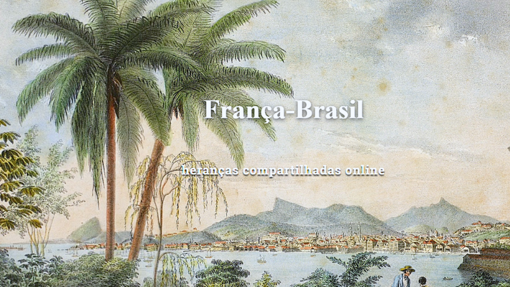Interface da biblioteca digital "França-Brasil, heranças compartilhadas online", da BNF.