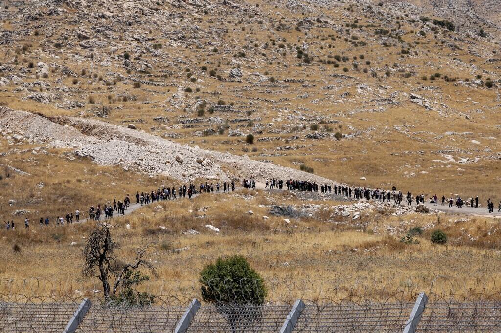 Des dizaines de druzes ont franchi la frontière dans les deux sens,  le 16 juillet 2025.