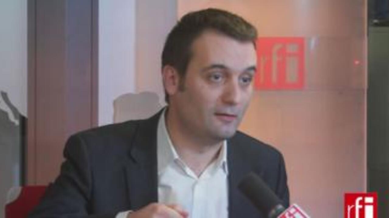 Florian Philippot, député européen, viceprésident du Front National RFI