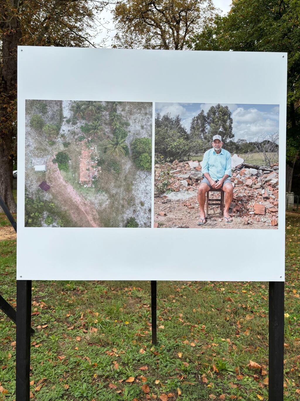 Imagem da série "Escombros", de Mateus Gomes, em exposição em Clermont-de-l'Oise, em exposição, em 27 de setembro de 2025.