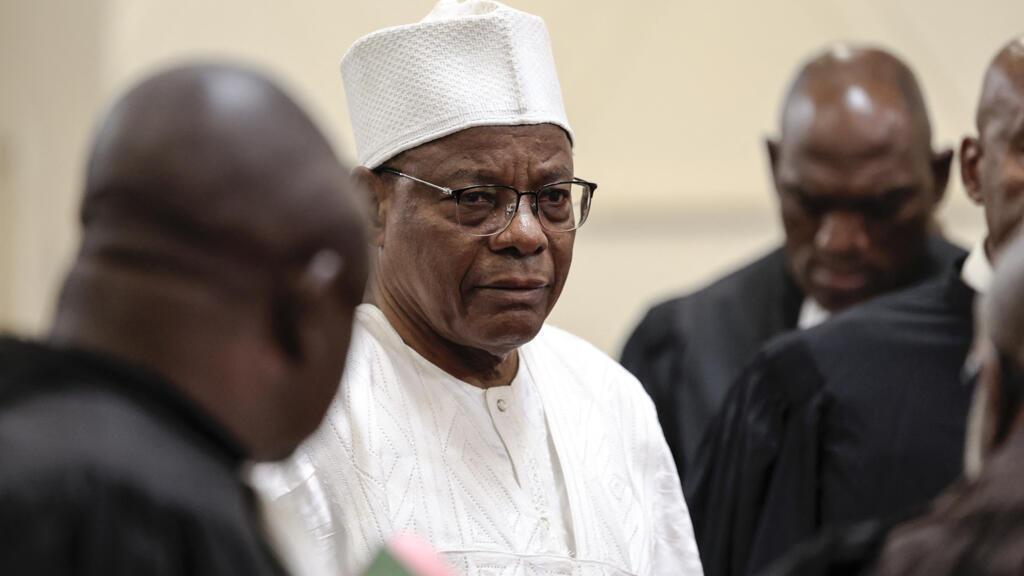 Maurice Kamto lors d'une audience d'appel au Conseil constitutionnel, à Yaoundé, le 4 août 2025.