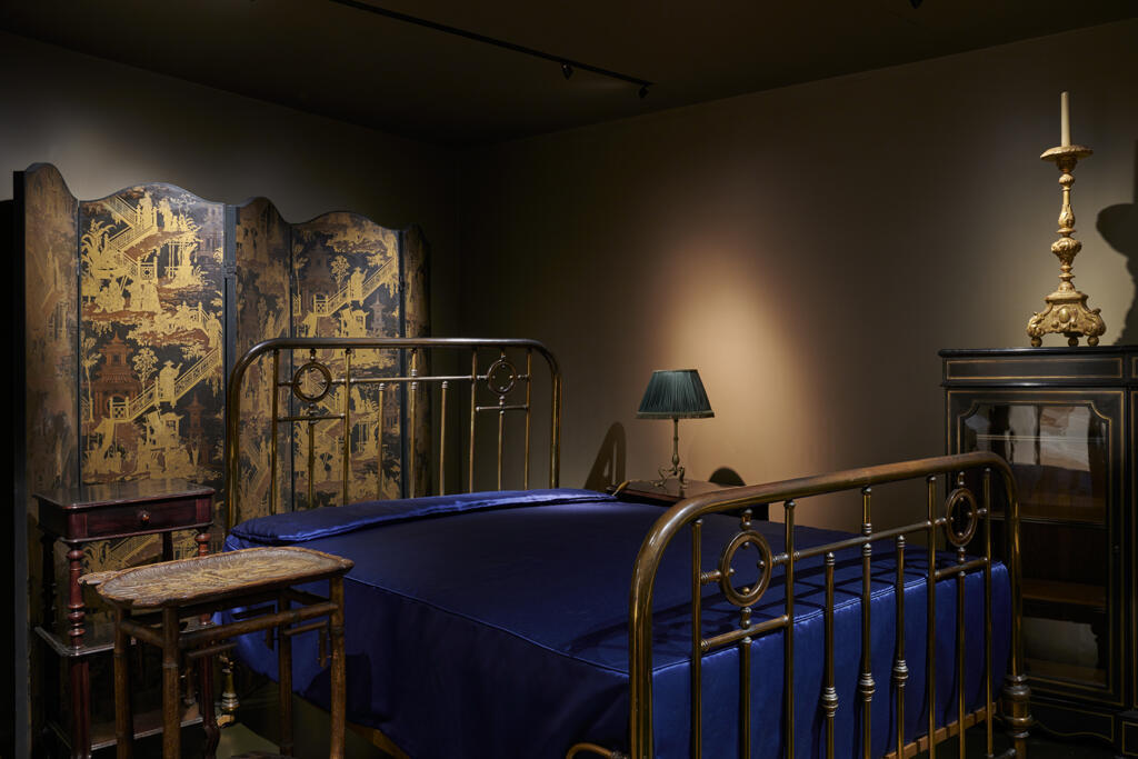 O quarto de Proust, com objetos originais.