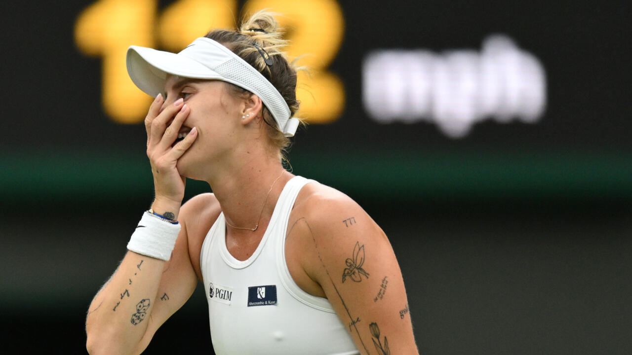 Vondrousova battles into Wimbledon semis after husband's pep talk