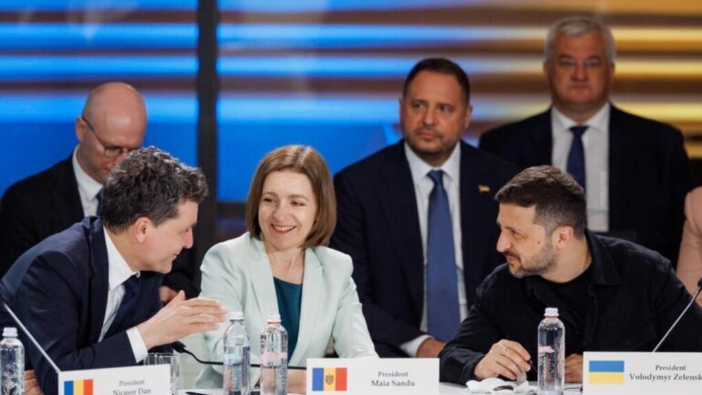 Zidul de apărare în fața Rusiei: Nicușor Dan, Maia Sandu și Volodimir Zelenski.