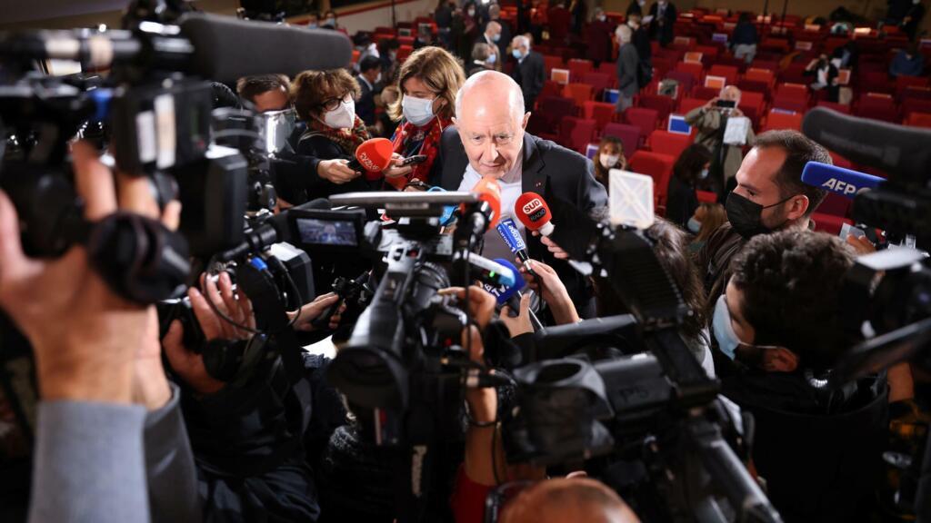 Le président de la Commission d'enquête indépendante sur les abus sexuels sur mineurs commis au sein de l'Église catholique, Jean-Marc Sauvé, lors de la remise du rapport, le 5 octobre 2021 à Paris.