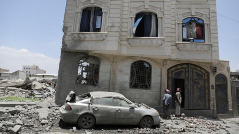 تصویری از ویرانی‌های ناشی از حملۀ اخیر آمریکا به صنعا