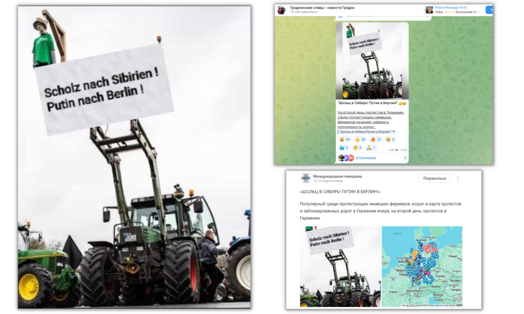 Cette photo, partagée dans les milieux pro-russe, a été manipulée.