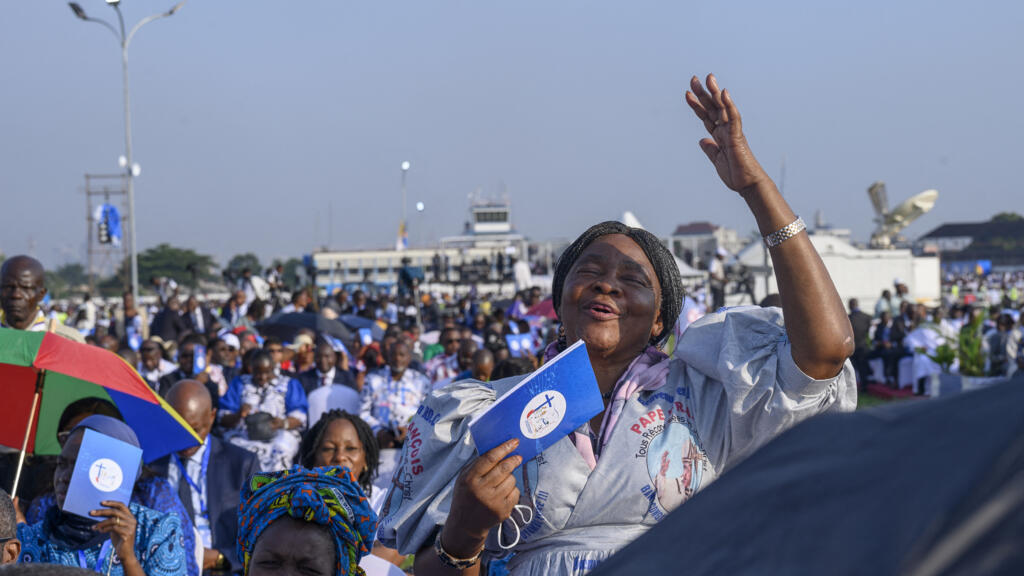 Mercredi 1er février 2023, à l'aéroport de Ndolo en RDC, le pape François a célébré une messe devant plus d'un million de personnes.