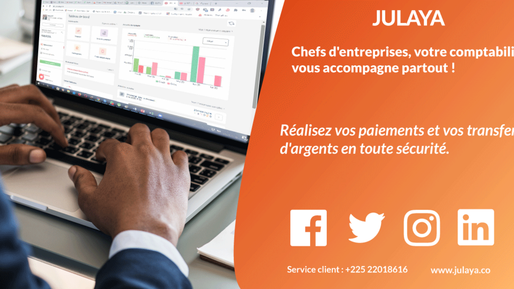 Julaya est une startup franco-ivoirienne qui fournit des solutions de paiement en mobile money via une application.