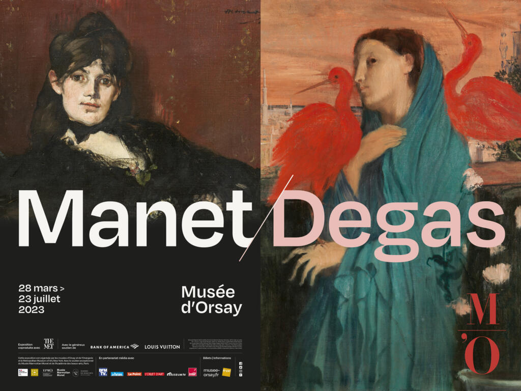 Cartaz da exposição "Manet/Degas", em cartaz no Museu d'Orsay até 23 de julho.