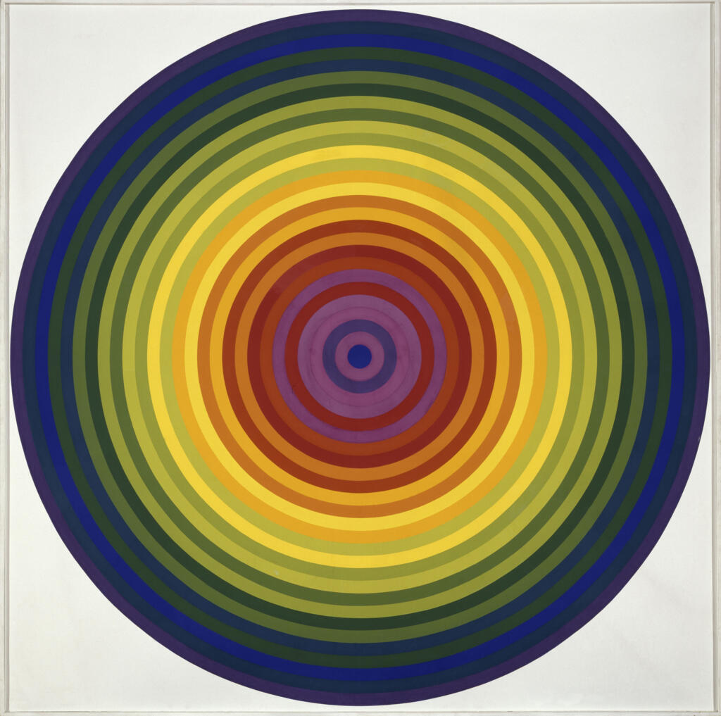 Obra do húngaro Victor Vasarely exposta no Museu da Imigração de Paris.