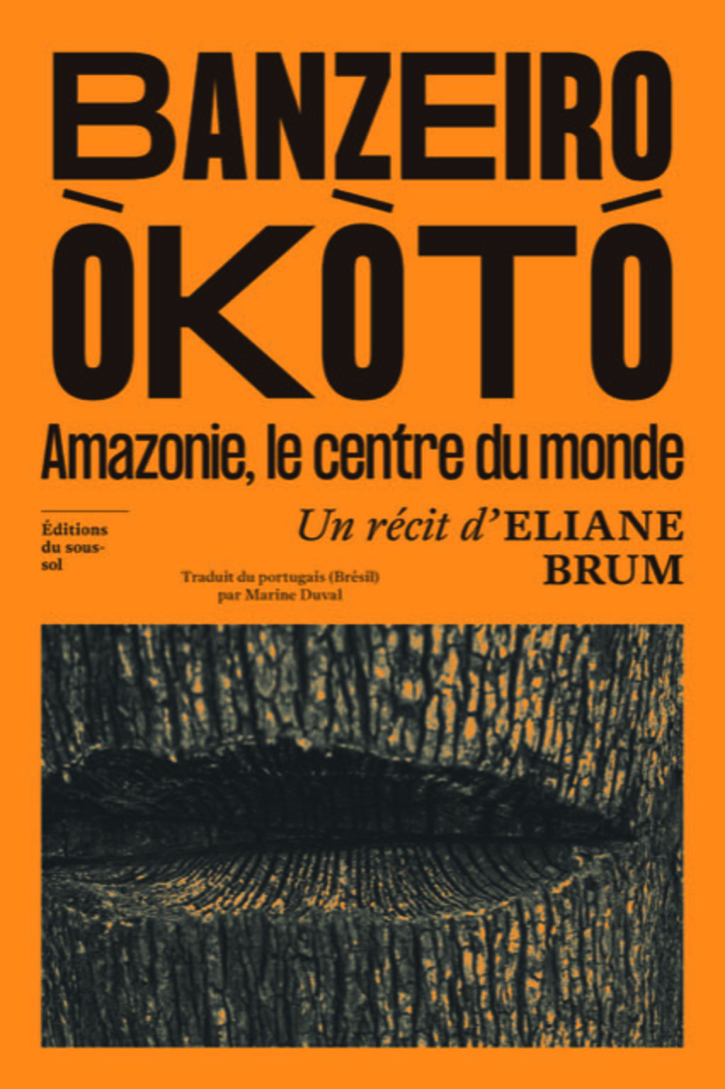 Capa da edição francesa de "Banzeiro Okotó", livro da jornalista Eliane Brum.