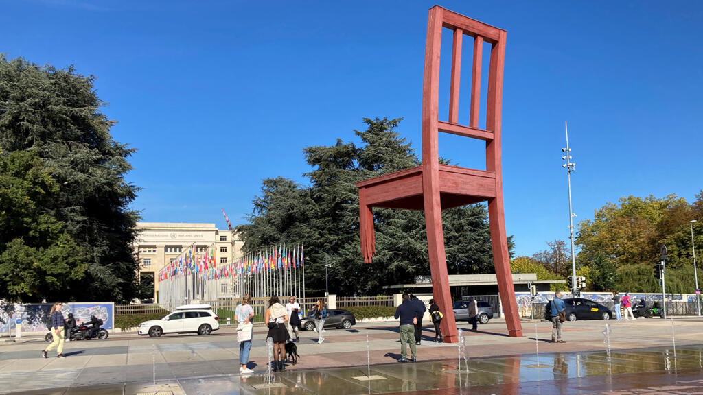 Palais des Nations à Genève en Suisse : siège de l’ONU en Europe où se tiennent les sessions du Conseil des Droits de l’Homme.