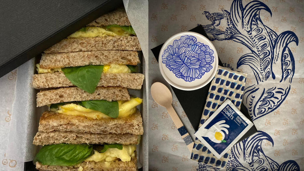 Repas dans le train pour le travail façon Sonia Ezgulian.