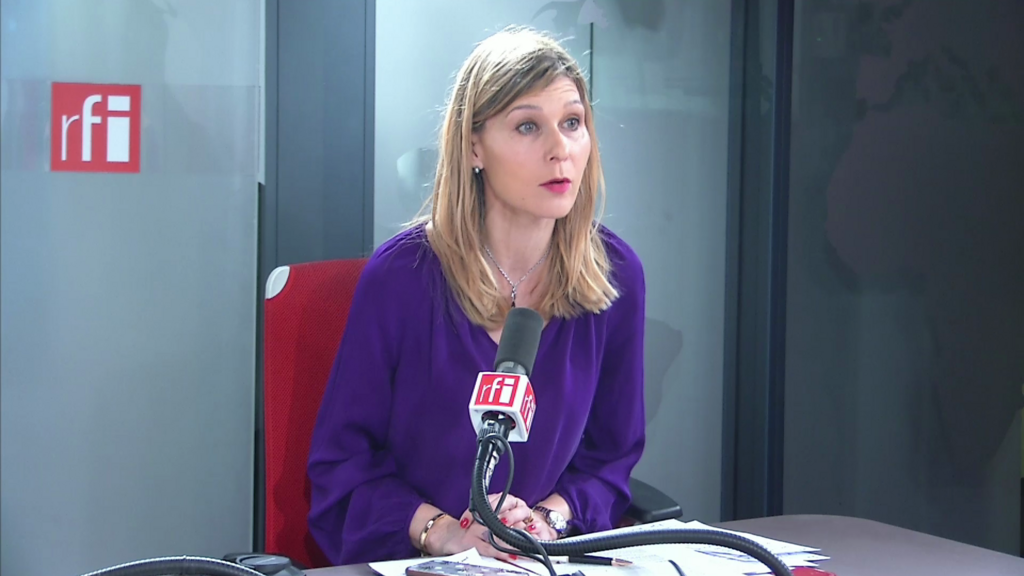 Virginie Duby-Muller sur RFI le 19 février 2020.