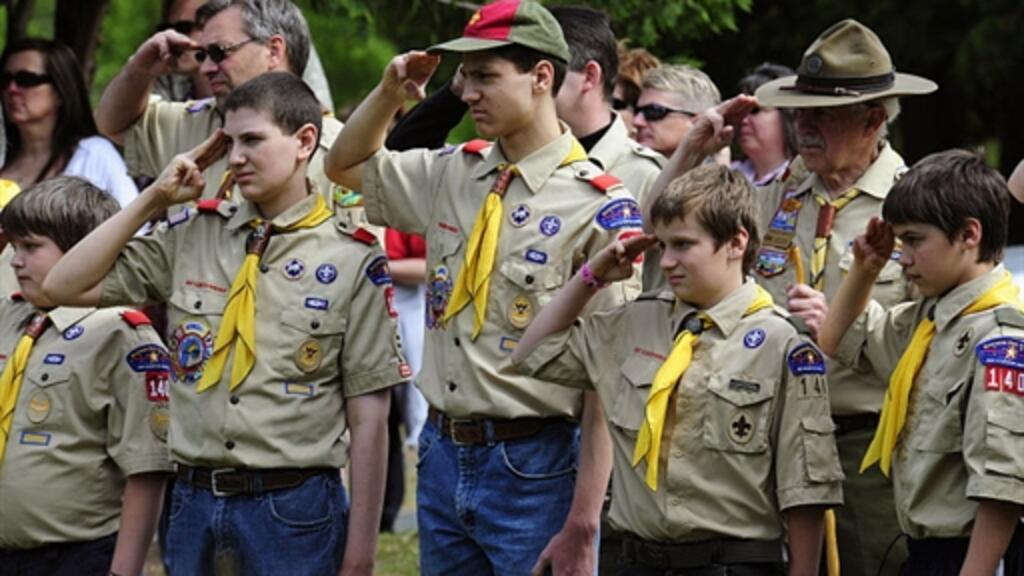 Des scouts américains lors des cérémonies de Memorial Day en mai 2009.