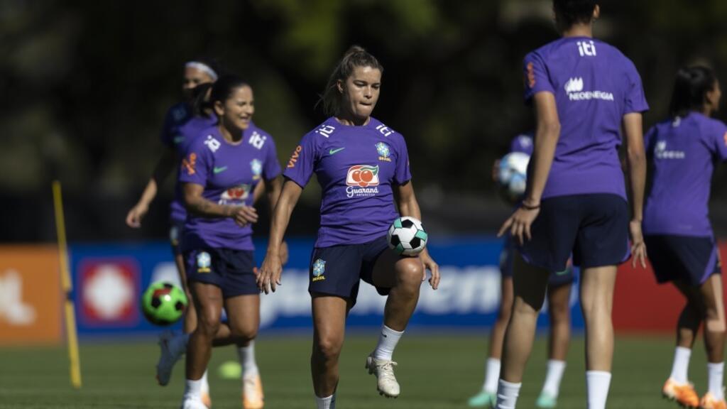 Treino da seleção brasileira em Gold Coast, na Austrália.