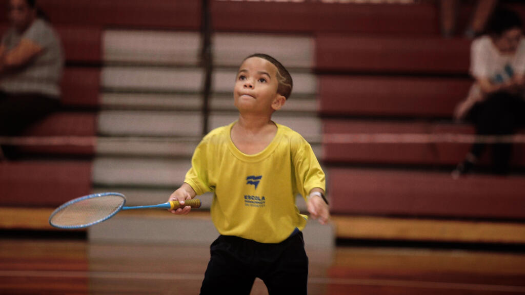 Gabriel Lucas Costa, aluno de parabadminton.