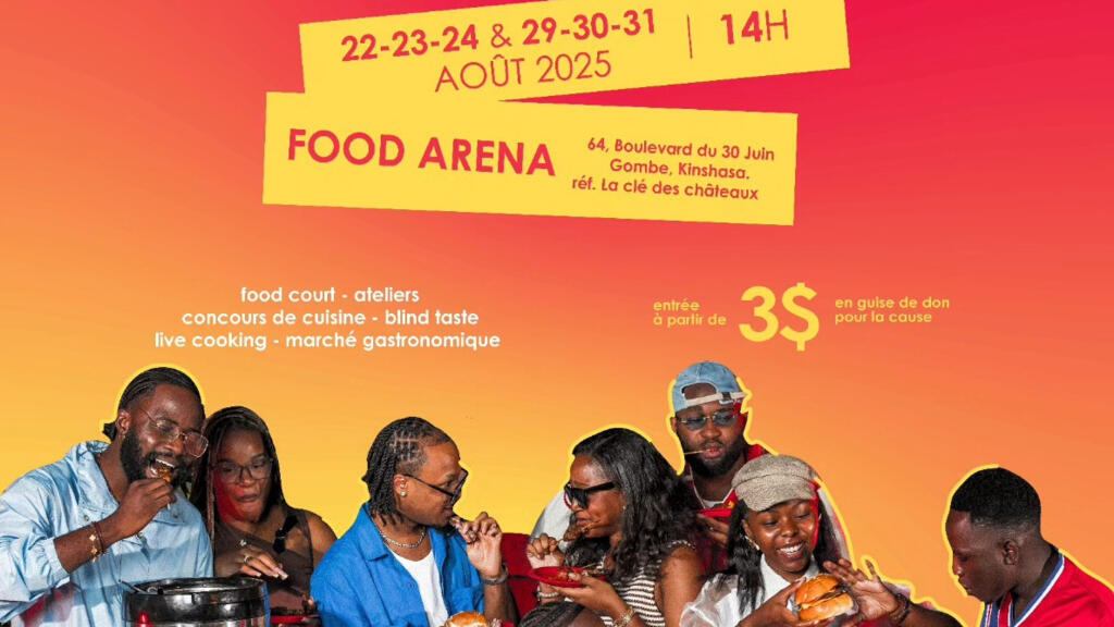 Affiche du Festival culinaire contre la faim « Congo Food Week » qui se déroule actuellement à Kinshasa en RDC.