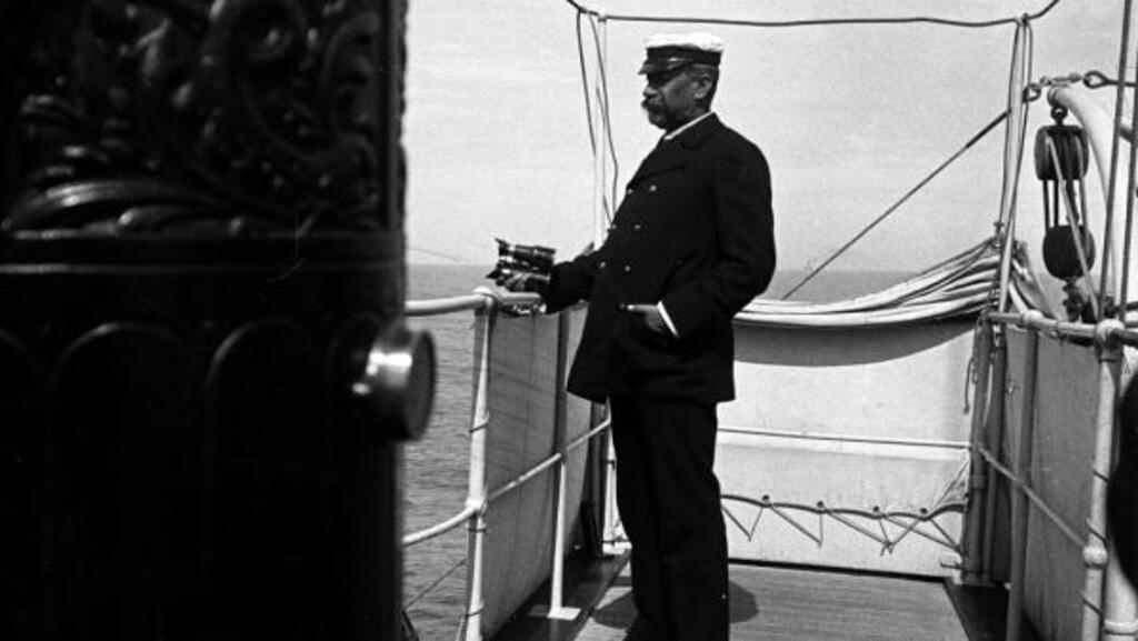 Le «prince des mers» Albert 1er de Monaco, lors d'une de ses expéditions.