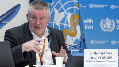 Dr Michael Ryan, responsable de l'OMS chargé de la gestion des situations d'urgence sanitaire.