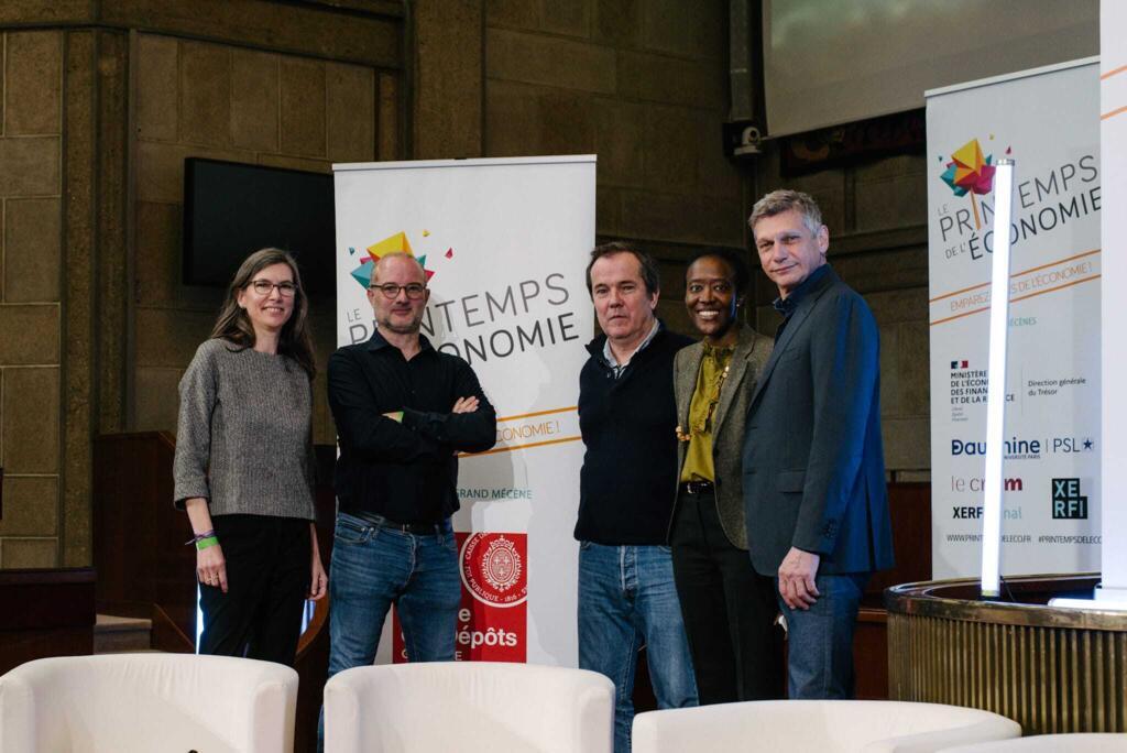 Aude Pommeret, Antoine Bouët, Mame Fatou Diagne, Pierre-Pascal Boulanger autour de Bruno Faure.