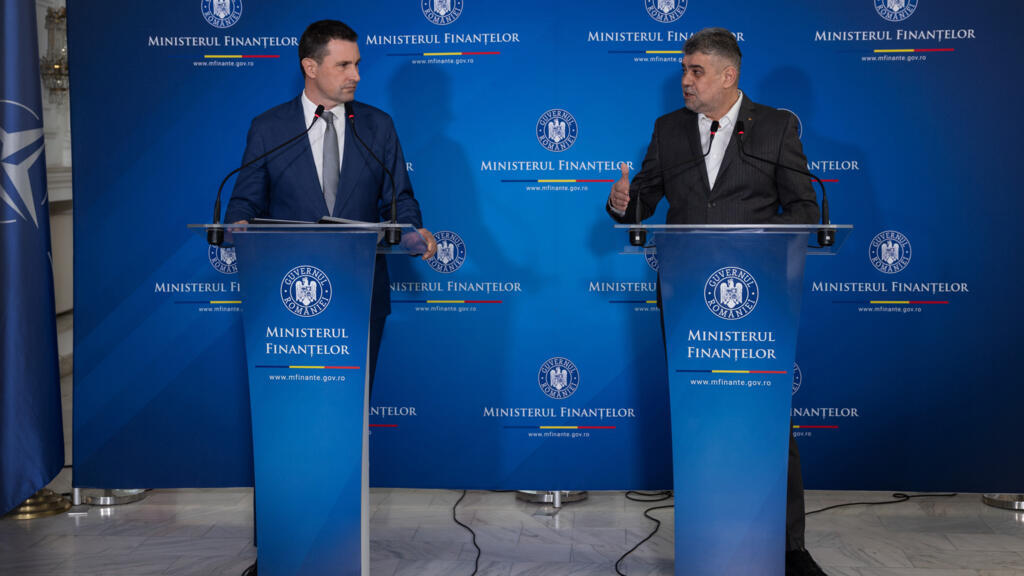 Declarații de presă susținute de premierul Marcel Ciolacu și de ministrul finanțelor, Tánczos Barna, după întâlnirea de lucru de la Ministerul Finanțelor, 15 ianuarie 2025.
