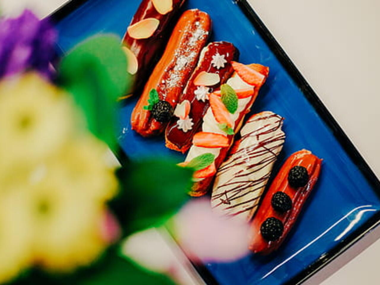 法式闪电泡芙添加一些快乐 法国美食