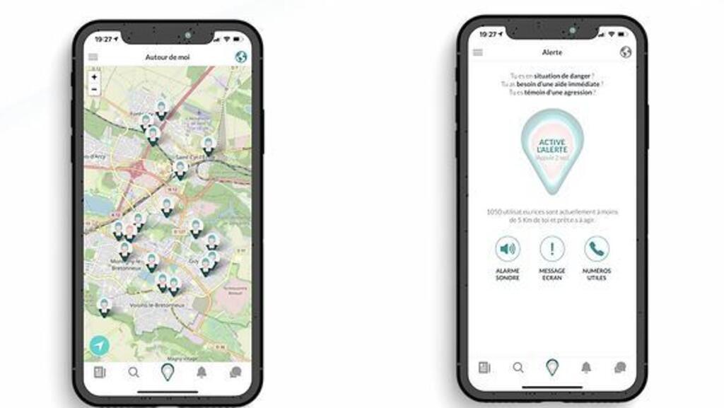 L’application gratuite The Sorority créée en 2020 permet à celles qui se sentent en insécurité et victimes de violence d'alerter par mobile les 50 personnes les plus proches d’elles.