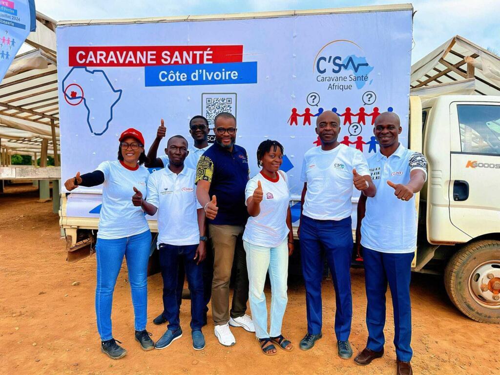 La caravane Santé Afrique en Côte d'Ivoire