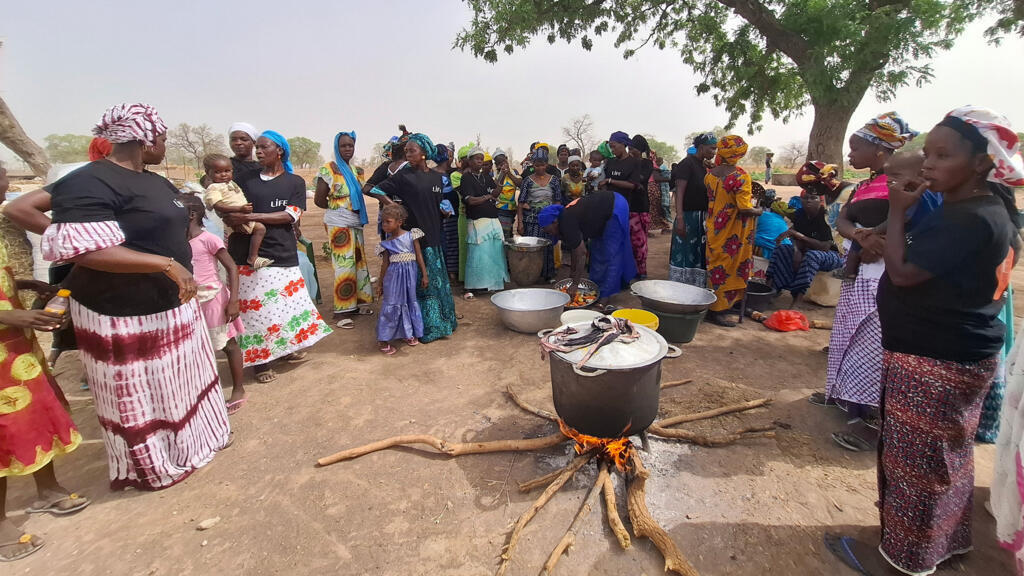Le potager a rapproché les femmes des deux villages, Djinkoré Manfing et Sinthiou Djéka.