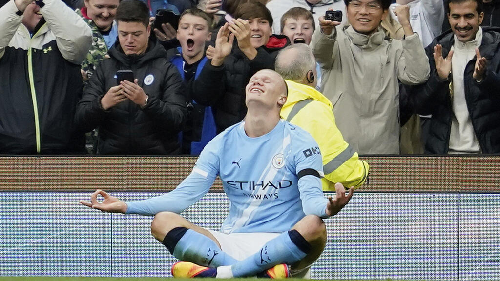 Erling Haaland (Manchester City), auteur d'un doublé face à Manchester United, le 14 septembre 2025. (Image d'illustration)