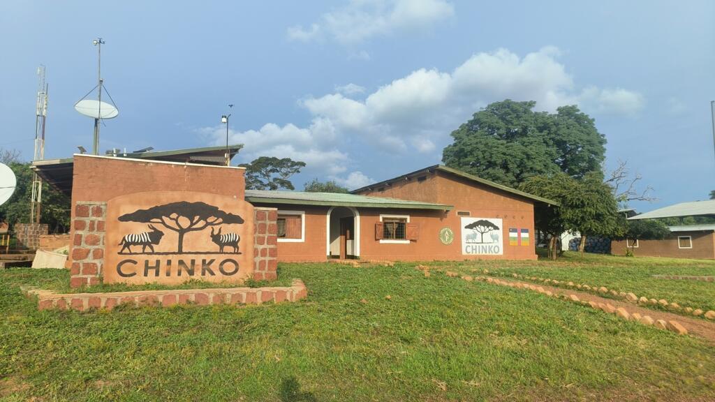 Façade de la base de Chinko au village Kocho.