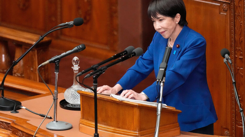 Tân thủ tướng Nhật Bản Sanae Takaichi phát biểu tại Hạ Viện, Tokyo, Nhật Bản, ngày 24/10/2025.