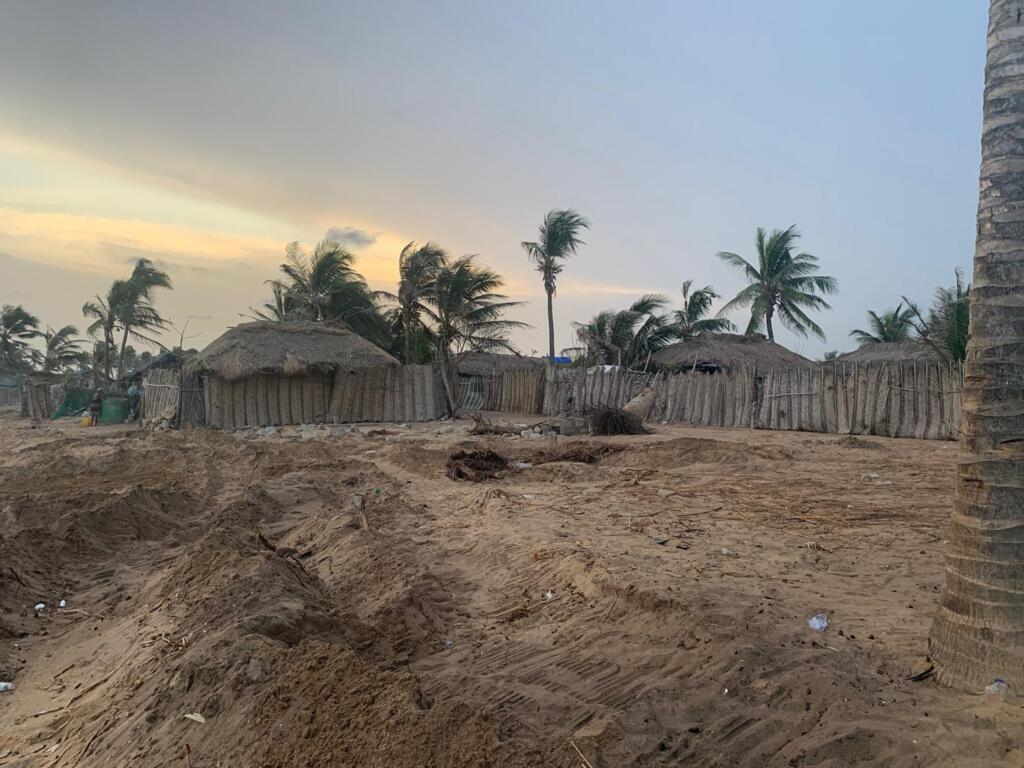Le village de pêcheurs d'Adissem (Togo) soumis à l'érosion côtière