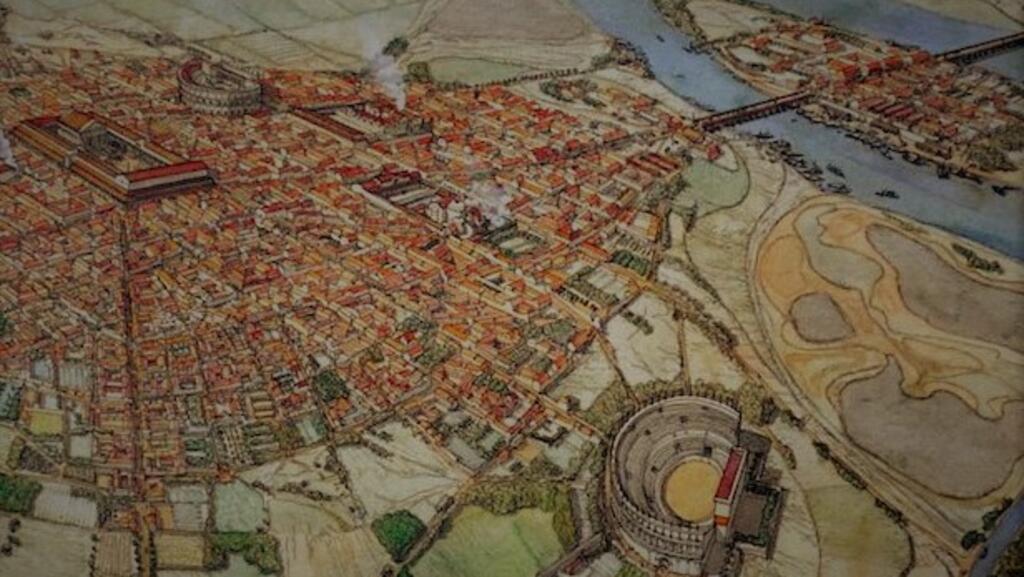 Recreation of Gallo-Roman city of Lutetia