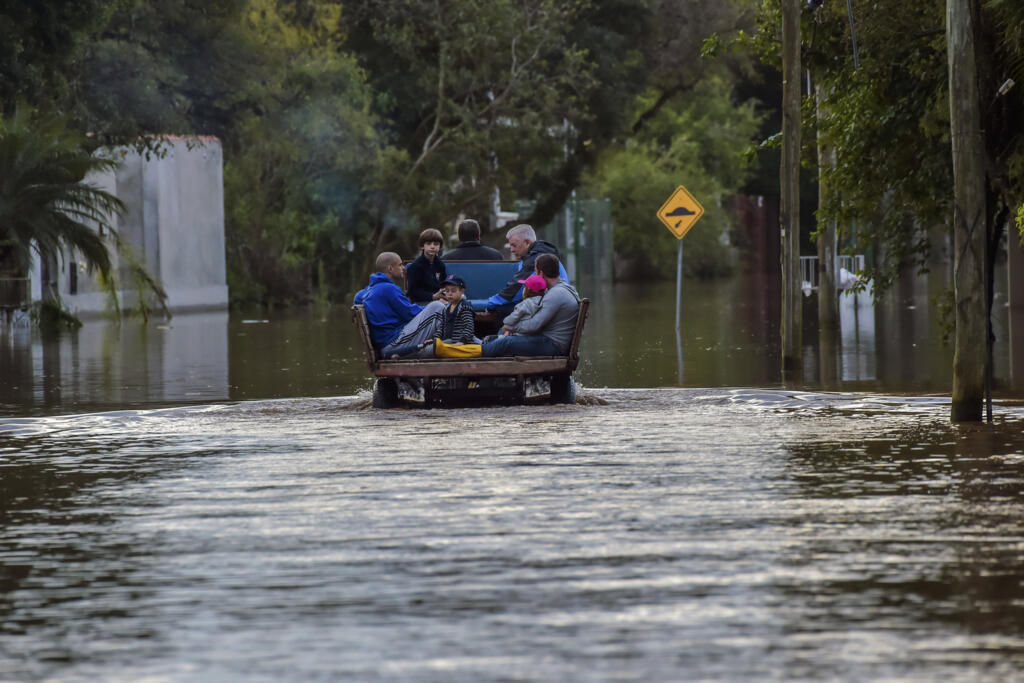 Em setembro de 2023, raro ciclone atingiu o Rio Grande so Sul e causou enchentes em vários municípios, incluindo a Ilha Pintada, nos arredores de Porto Alegre. (07/09/2023)
