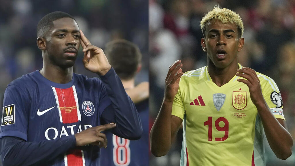 Les footballeurs Ousmane Dembélé et Lamine Yamal. Pour qui le Ballon d'Or 2025 ?