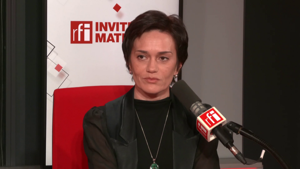 Evgenia Kara-Murza, épouse de l’opposant russe Vladimir Kara-Murza emprisonné en Russie, dans le studio de RFI, le 1er décembre 2023.